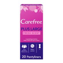 Buy Carefree Panty Liners Plus Large Fresh Scent - 20 Pcs in Egypt