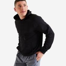 اشتري Decathlon Men's Breathable Essential Fitness Hoodie - Black في مصر