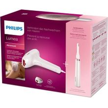 اشتري Philips Lumea Advanced IPL Hair Removal Device With 2 Attachments For Face And Body With Special Beauty Edition Including Satin Compact Pen Trimmer - BRI921/00 في مصر