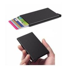 اشتري Credit Card ID Holder With RFID Anti-Scan Metal Wallet Cash Clip في مصر