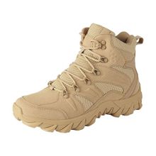 Buy Fashion Men's Non-slip Lightweight High-top Hiking Shoes-Beige in Egypt