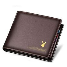 MANBANG Classic Style High Quality Genuine Leather Fashion Wallets for Men Coffee