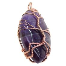 Buy Wire Wrapped Tree Of Life Necklace Natural Gemstone Pendant Jewelry 6 in Egypt