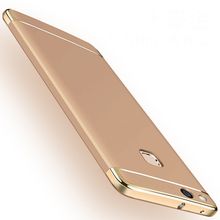 اشتري Case For Huawei P10 P9 P8 Lite Plus 2017 Case P20 P30 Pro Luxury 3 In 1 Slim Hard Cover For Huwei Honor 8 9 10 V10 V20 2016 2015(Gold) في مصر