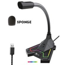 اشتري Standard GM-MU03 USB RGB Desktop Microphone Streaming -Mobile Holder - 2m Cable For PC /Laptop في مصر