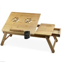 اشتري Wood Foldable Laptop Table + Ziggor Bag Special في مصر