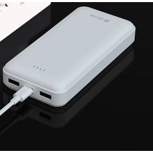 Buy Devia EP111 Kintone Series Power Bank 20000mah, Dual Input & Output, Input Micro 5V, 2A, Type-C 5V, 2A, Output 5V, 2A, WhiteDEVIA EP111 Kintone Series Power Bank 20000mah in Egypt