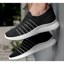 Buy Men's Sneaker Casual Shoes-BlackMen's Fashion Sneaker Shoes in Egypt