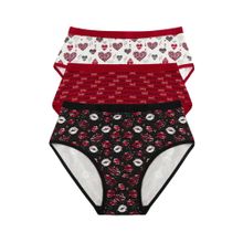 Buy Milk Pack Of 3 Cotton Printed Brief Milk Panties For Women in Egypt