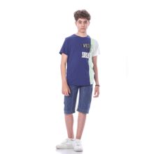 Buy Ktk Casual Navy T-Shirt With Print For Boys in Egypt