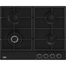 Buy Beko HIAW 64225 BX - 60 cm 4 Burners & Cast Iron support With Integrated Ignition Cooking Top - BlackBEKO in Egypt