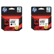 اشتري HP 650 Ink Cartridge - Black & Tri-Color في مصر