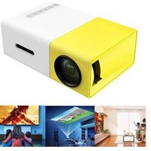 اشتري LED Mini Portable Projector  Home Entertainment Projetor - Yellow+black في مصر