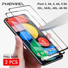 Buy 2 Pack Safety Protective Gl For Google Pixel 3 4 3A Full Cover Screen Protector For Pixel 3A 4 XL 4A 5A Tempered Gl Film in Egypt