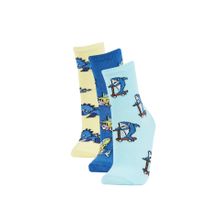 Buy Defacto Boy 3 Pack Cotton Long Socks in Egypt