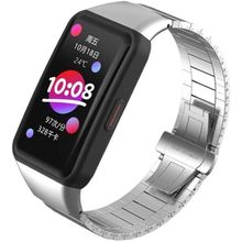 Buy Stainless Steel Metal Band for Huawei Watch 6/Honor Watch Band Replacement Wristbands Straps (Silver) in Egypt