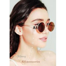 Buy RA accessories Women Eyeglasses Chain Off White Pearls Silvery Chain in Egypt