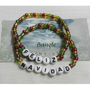 اثنان من حظاظات الخرز متعدد الالوان