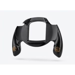 Ergonomic Hand Grip Holder for Sony PSP 2000 / PSP 3000, Black Gaming Controller Grip with Adjustable Rear Metal Stand and Secure Locking Screw