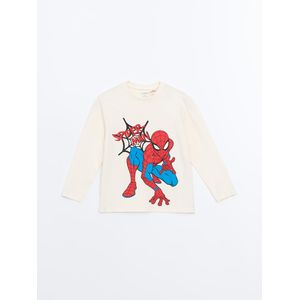LC Waikiki Crew Neck Spider-Man Printed Baby Boy's T-Shirt