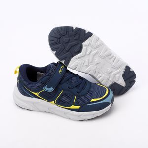 Activ Lightweight Grip Outsole Kids Sneakers - Navy Blue & Yellow