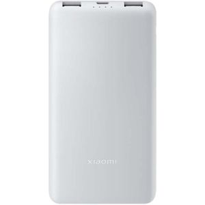 XIAOMI 10000mAh Power Bank, 22.5W Fast Charging Portable External Battery Pack, Lightweight Ultra-Slim Charger for 3 Devices Simultaneously (USB-C & USB-A) - White