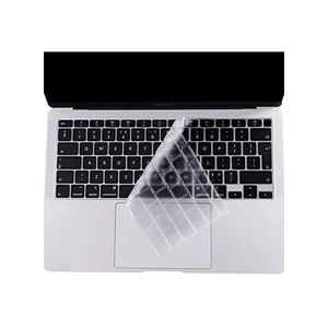 Ultra Thin Silicone Keyboard Cover for MacBook Air 13 Inch A2179 and A2337 for Apple M1 Chip with Touch ID (2021 2020 Release UAE/EU/UK Layout) Keyboard (Clear)