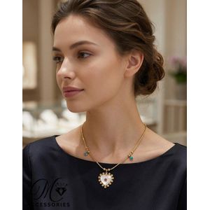 Golden Heart Charm Necklace