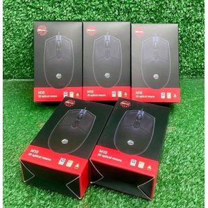 M10 3D Wired USB Optical Mouse  High-Precision Ergonomic Computer Mouse for Laptops, PC and Office Desktop Workstations