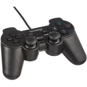 لوحة ألعاب جيجا ماكس GP 8032 بمنفذ USB، مزودة بخاصية الاهتزاز المزدوج.