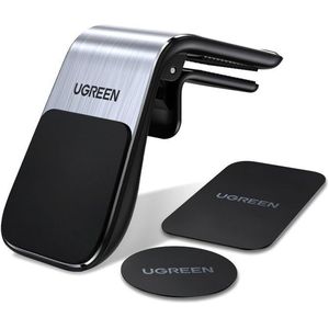Ugreen حامل هاتف مغناطيسي للسيارة بتصميم الشلال لتثبيت فتحة المكيف حامل موبايل مغناطيسي قوي للهواتف ذكية ايفون وسامسونج وشاومي رمادي فضي