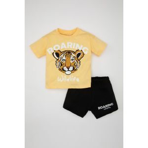 Defacto Baby Boy Regular Fit Knitted Set - Lt.Yellow