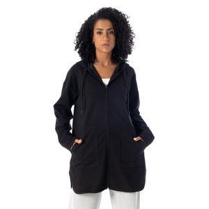 Diadora Everyday Oversized Zip-Through Hoodie - Black