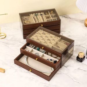 Accessories Organizer 3 Wood Drawers