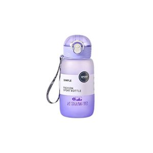 زجاجة مياه بتصميم عصري بسيط، سعة 850 مل (بنفسجي، مقاس واحد)