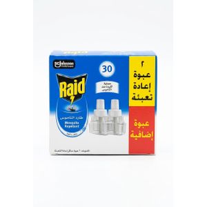 Raid Liquid Electric Mosquito Repellent - Refill Twin Pack (2 Pcs) - Odourless Protection