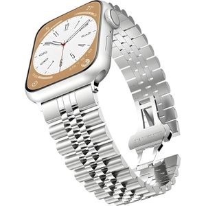 سوار ساعة شبكي معدني من تين تك متوافق مع ساعة أبل، سوار ساعة معدني من الفولاذ المقاوم للصدأ لساعة أبل للرجال والنساء (38/40/41)