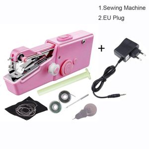 Handheld Sewing Machine Portable Mini Handheld Stitching Machine Automatic  Feeding DIY Hand Sewer Machine for Household Blue