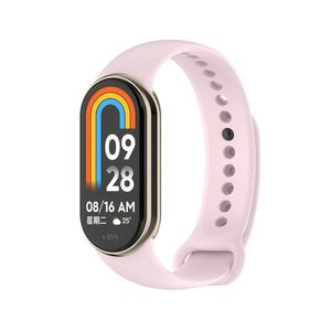 سوار بديل متوافق مع ساعة شاومي مي باند 8، سوار معصم سيليكوني لطيف على البشرة، أساور رياضية قابلة للتعديل للنساء والرجال، ساعة شاومي مي باند 8