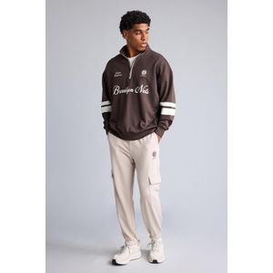 Defacto Standard Fit Brooklyn Nets Licensed Thick Sweatshirt Fabric Jogger