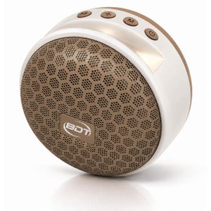 Bdt مكبر صوت لاسلكي بلوتوث باضاءة RGB، يدعم كاريوكي وفتحات USB/TF مثالي للمناسبات والرحلات، موديل AN22 لون كافيه