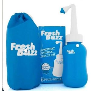 أصلي Fresh Buzz شطافة سفر محمولة 850 مل – شطاف يدوي للنظافة الشخصية أثناء السفر والحج والعمرة والفنادق والرحلات
