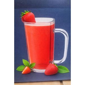 طقم أكواب زجاجية بالحجم المميز للعصائر والشاي، 4 قطع