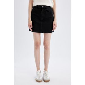 Defacto Woman Regular Fit Skirt - Black