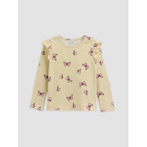 LC Waikiki Patterned Ruffled Girl's T-Shirt