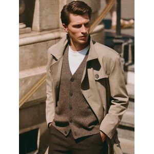 LC Waikiki Regular Fit Double-Breasted Collar Men's Trench Coat