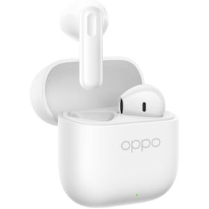 OPPO Enco Buds3 True Wireless Earphones, 42h Autonomy, 12.4 mm Dynamic Driver, BT 5.4, Touch Controls, Passive Noise Cancellation, Android and iOS, IP55, White