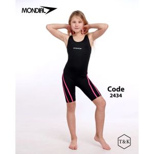 مايوه بناتى قطعة واحد - اسود