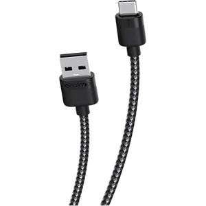 Oraimo DuraLine 3 (OCD-C32) USB-A to USB-C Charging/Data Cable, 1m, Anti-Tangle Braided Design, High-Tensile Nylon Material, USB 2.0, 480Mbps Data Transfer, Supports 5V/2.4A (12W) Fast Charging, Black