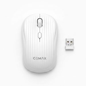 Gemax G-1700 Wireless Mouse  – USB Type-C Charging – 10m Range – white